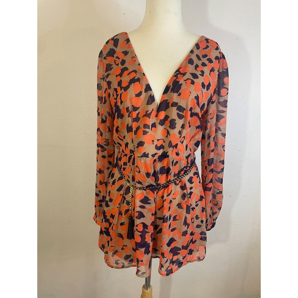 A'GACI Sexy Women's VNeck MULTICOLOR Printing Jumpsuits Short Romper Playsuits L - Picture 2 of 9